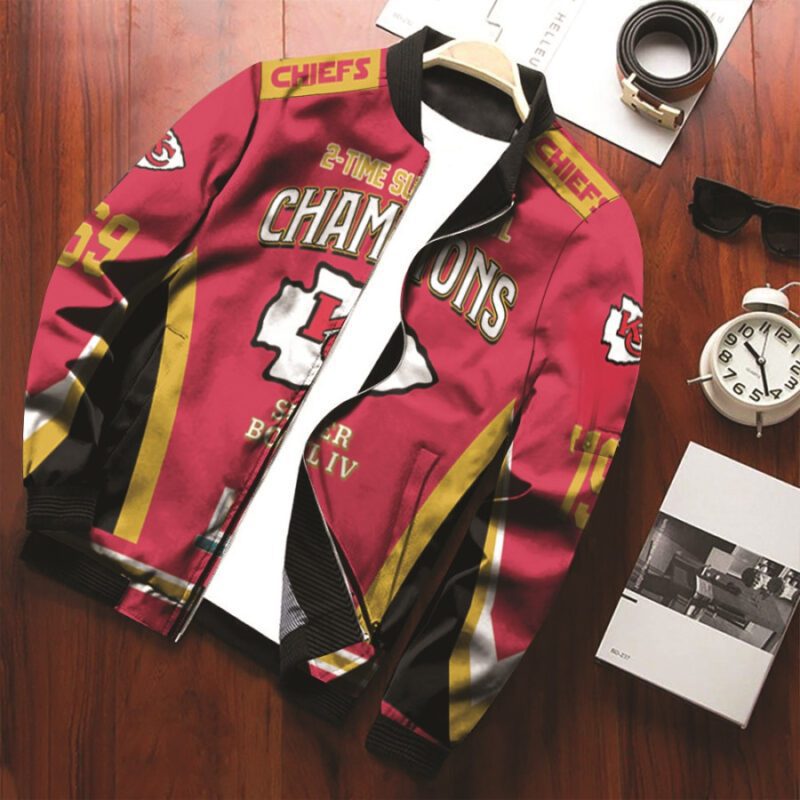 Kansas City Chiefs 2 Time Super Bowl Champions Gift For Chiefs Fans Bomber Jacket BJ00631