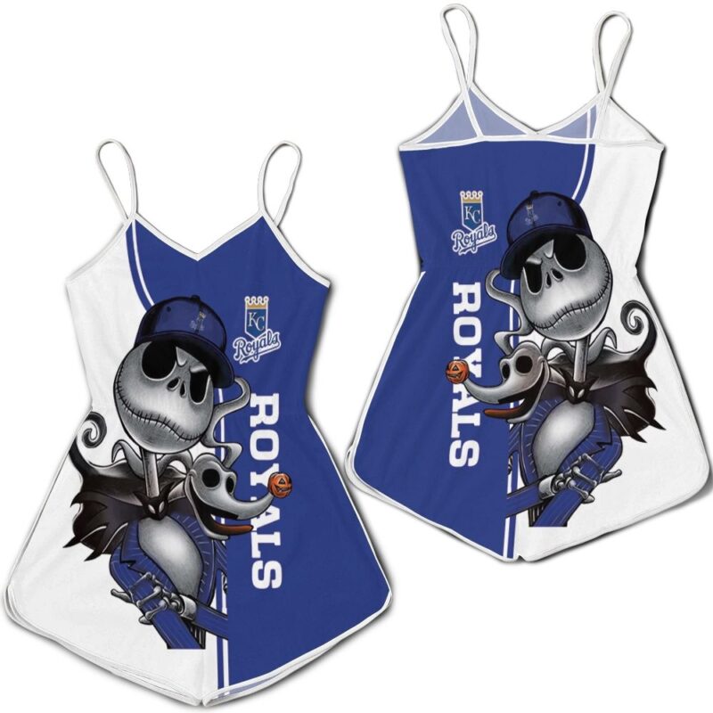 Kansas City Royals Jack Skellington And Zero Romper RJ03188