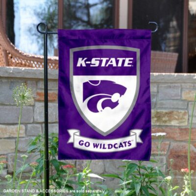 Kansas State University Go Wildcats Shield Garden Flag GF00857