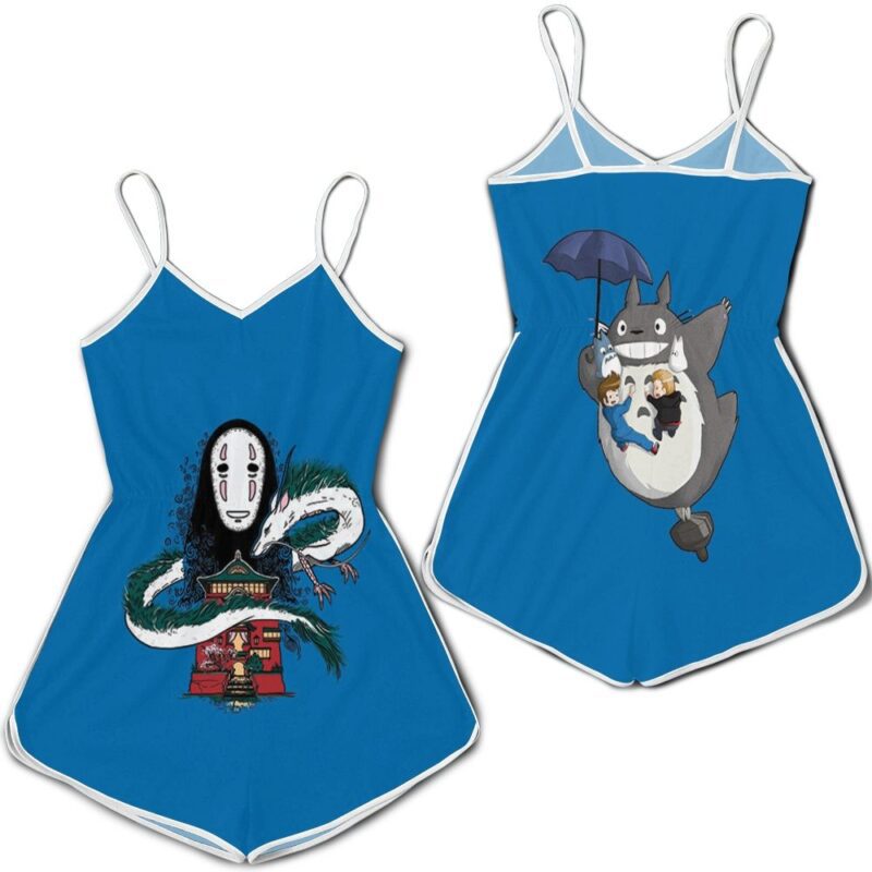 Kaonashi Haku Jiufen Village For Spirited Away Studio Ghibli Fan Romper RJ01851