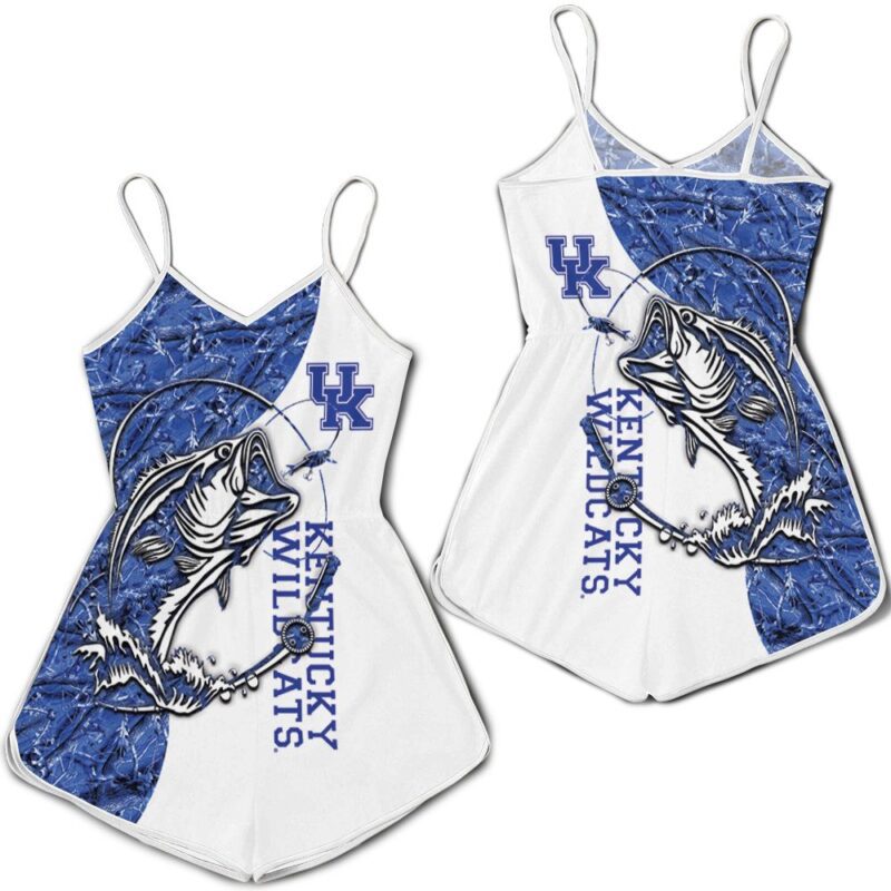 Kentucky Wildcats Ncaa For Wildcats Fan Fishing Lover 3d jersey Romper RJ04490