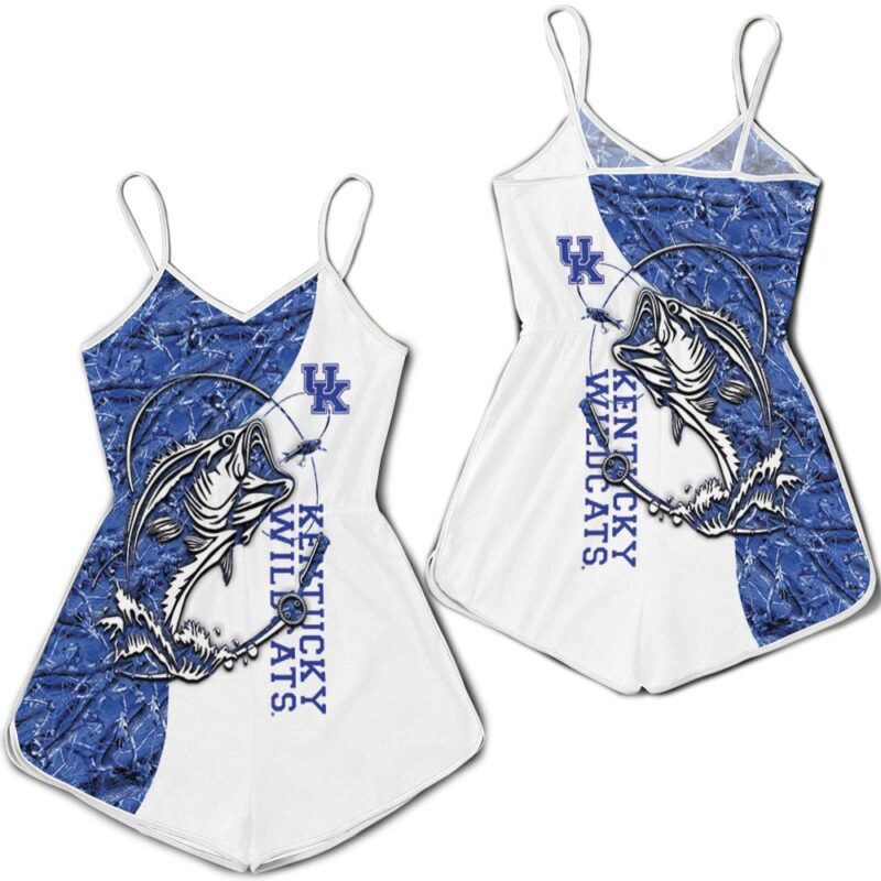 Kentucky Wildcats Ncaa For Wildcats Fan Fishing Lover 3d jersey Romper RJ04497