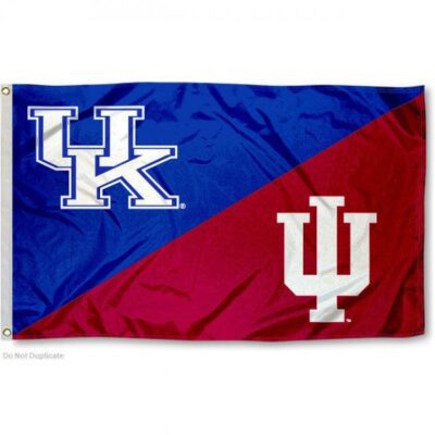 Kentucky vs Indiana House Divided 3x5ft Wall Flag Banner Flag Outdoor Flag BF322