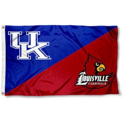 Kentucky vs. Louisville House Divided 3x5ft Wall Flag Banner Flag Outdoor Flag BF198