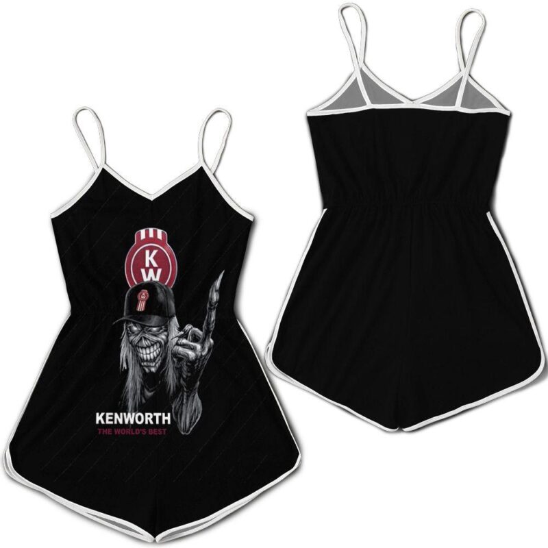 Kenworth Worlds Best Maiden Skull For Lovers 3d Print Hoodie Romper RJ03703