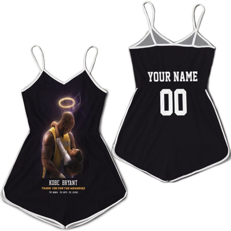 Kobe Bryant Angel Thank You For The Memories Personalized Romper RJ02654