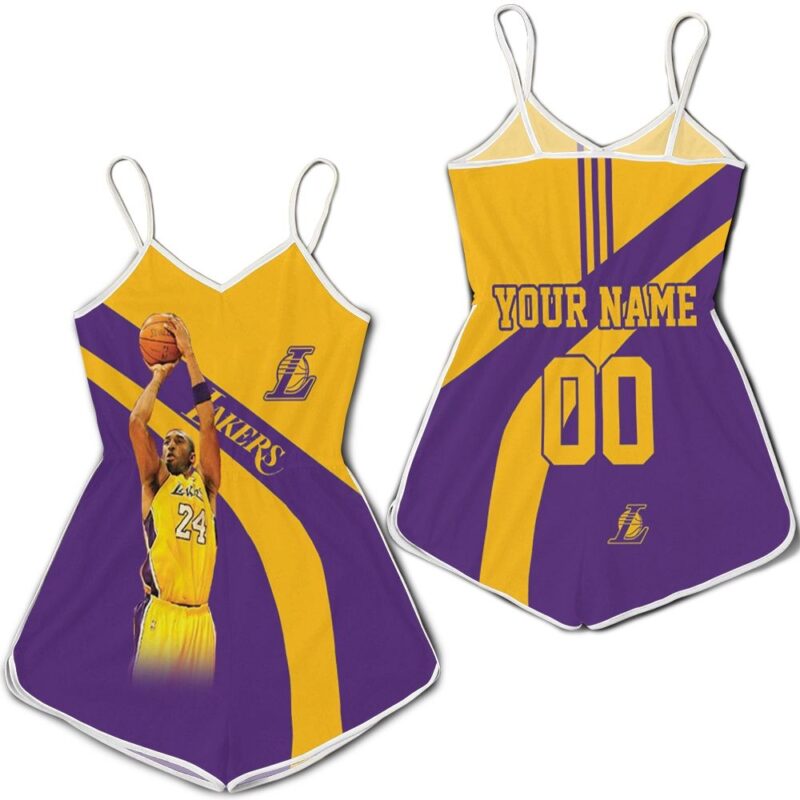 Kobe Bryant Los Angles Lakers Legend 3D For Fans Personalized Romper RJ02637