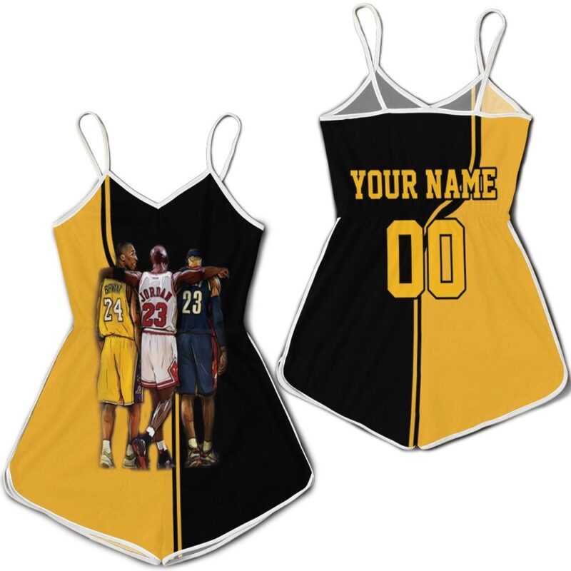 Kobe Bryant Michael J Lebron James Legends Never Die Champions Personalized Romper RJ02905