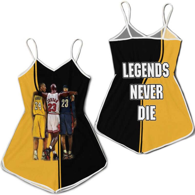 Kobe Bryant Michael J Lebron James legends never die champions Romper RJ04127