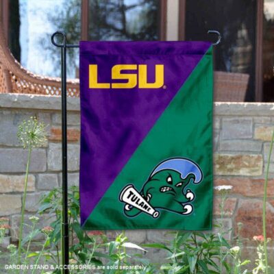 LSU vs Tulane House Divided Garden Flag GF00767