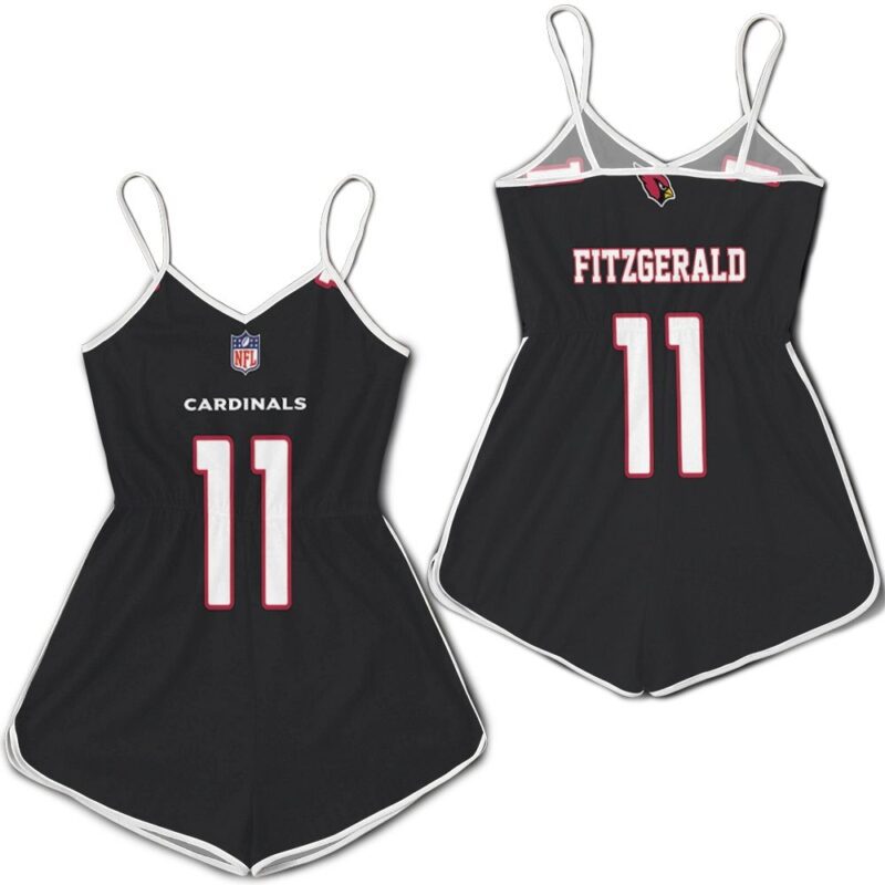 Larry Fitzgerald Arizona Cardinals Alternate Game Black 2019 Jersey Inspired Style Romper RJ04673