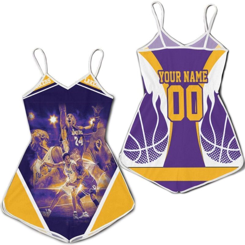 Legend Kobe Bryant 24 Western Conference Los Angeles Laker Personalized Romper RJ02843