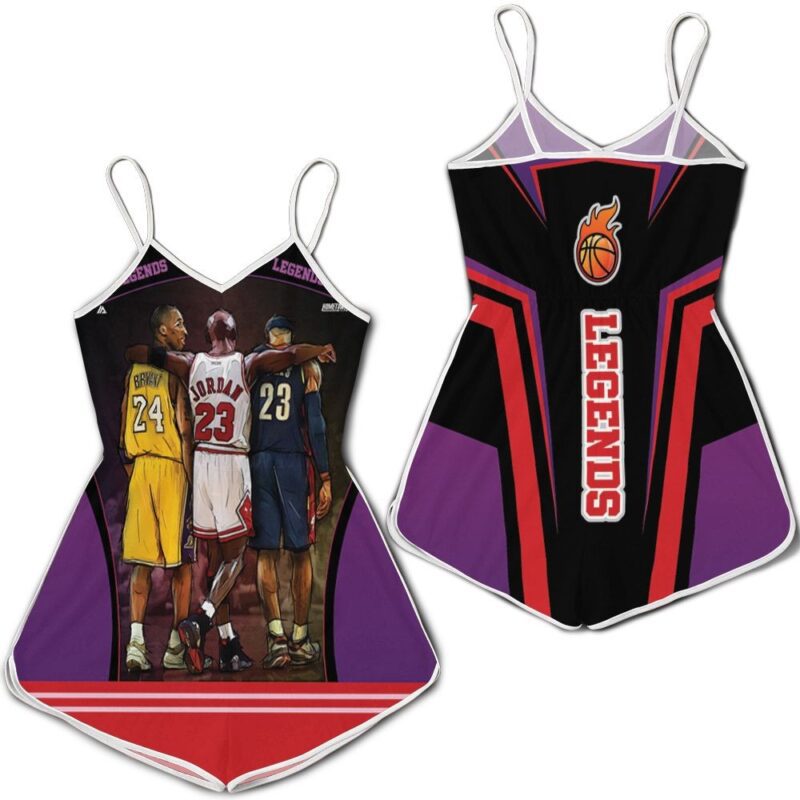 Legend of nba michael jordan kobe bryant lebron james Romper RJ04037