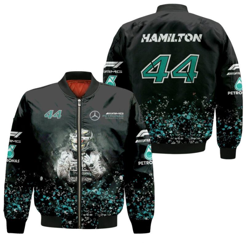 Lewis Hamilton 44 Formula One World Championship Racing driver Gift For Hamilton Fans Bomber Jacket BJ04156