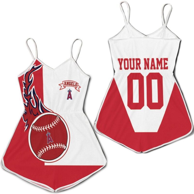 Los Angeles Angels 3D Personalized Romper RJ02687