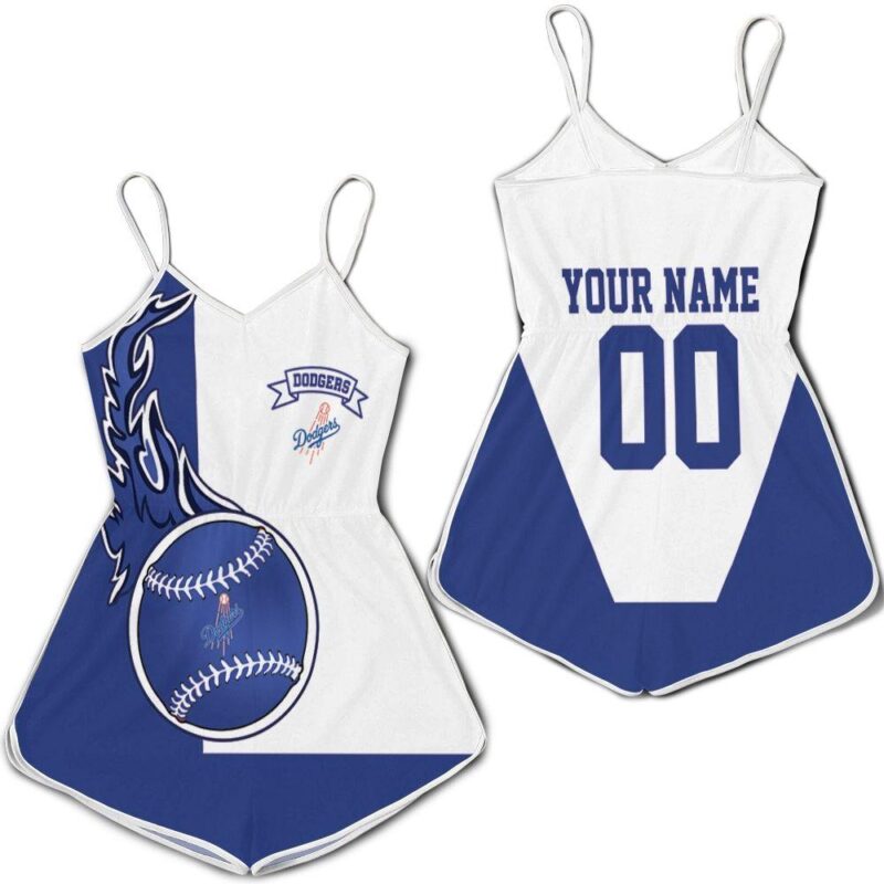 Los Angeles Dodgers 3D Personalized Romper RJ02937