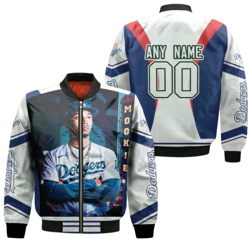 Los Angeles Dodgers Mookie Betts 00 Any Name White Jersey Style Gift With Custom Number Name For Dodgers Fans Bomber Jacket BJ00203