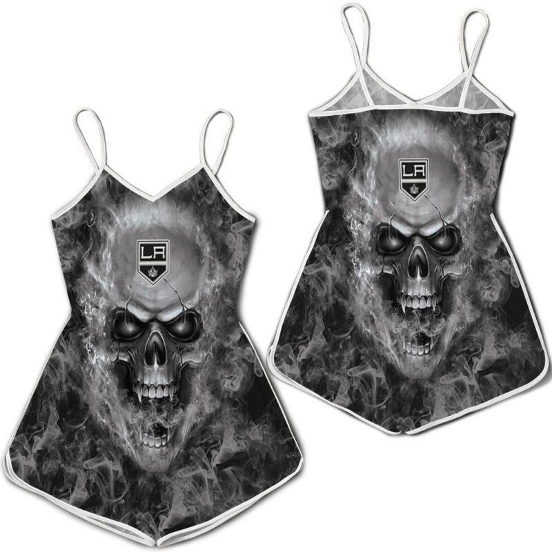 Los Angeles Kings NHL Fans Skull Romper RJ03418