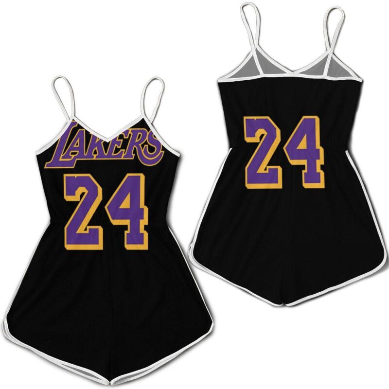 Los Angeles Lakers 24 Kobe Bryants Jersey Inspired Romper RJ01915