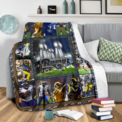 Los Angeles Players Rams Fleece Blanket American Football Car Accessories Custom For Fans 2