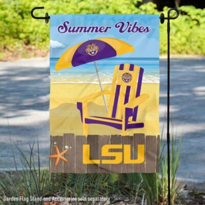 Louisiana State LSU Tigers Summer Vibes Decorative Garden Flag GF00355