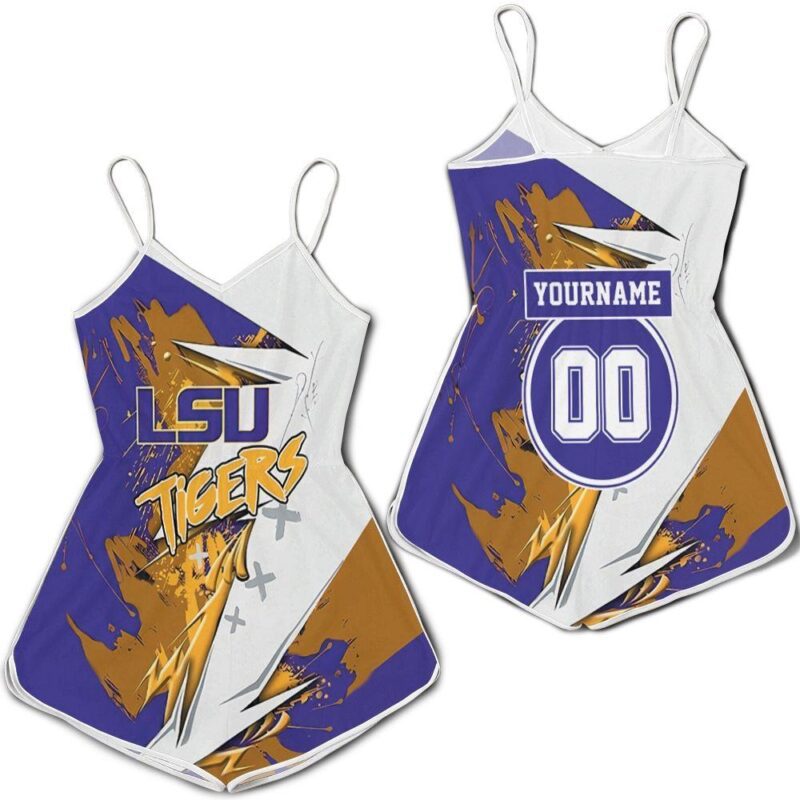 Lsu Tigers Ncaa For Lsu Fan 3d Personalized Romper RJ02858