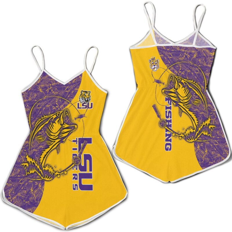 Lsu Tigers Ncaa For Tigers Fan Fishing Lover 3d jersey Romper RJ04587