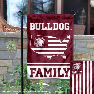 MSU Bulldogs Garden Flag with USA Country Stars and Stripes GF00462