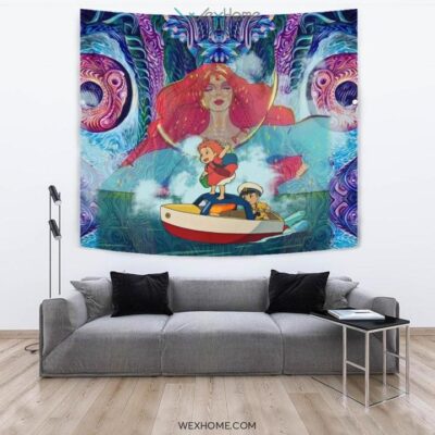 Magical Ponyo Wall Anime Tapestry