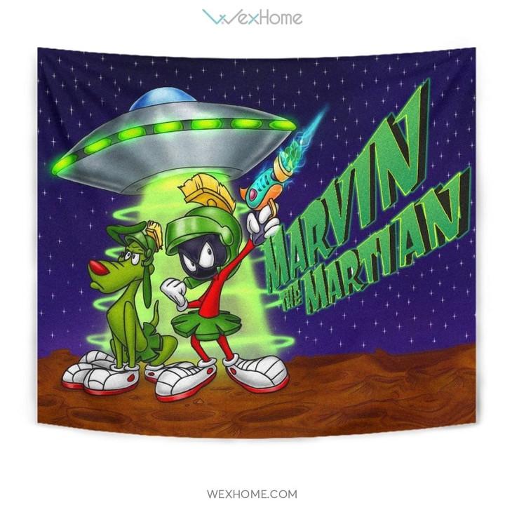 Marvin The Martian Tapestry Looney Tunes Cartoon Tapestry Wall Hanging ...