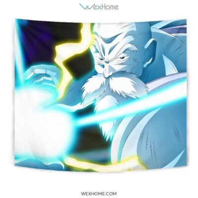 Master Roshi Kame Hame Tapestry For Dragon Ball Fan