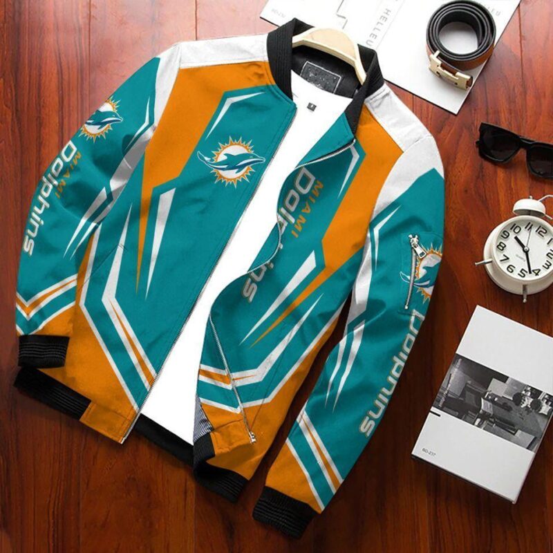 Miami Dolphins Bomber Jacket 195 Sport Hot Trending Hot Choice Design Beautiful BJ01535