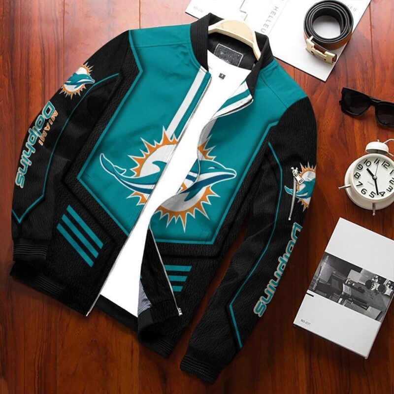 Miami Dolphins Bomber Jacket 228 Hkt0906 Sport Hot Trending Hot Choice Design Beautiful BJ01757
