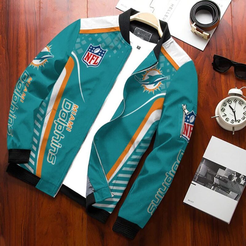 Miami Dolphins Bomber Jacket 328 Sport Hot Trending Hot Choice Design Beautiful BJ02371