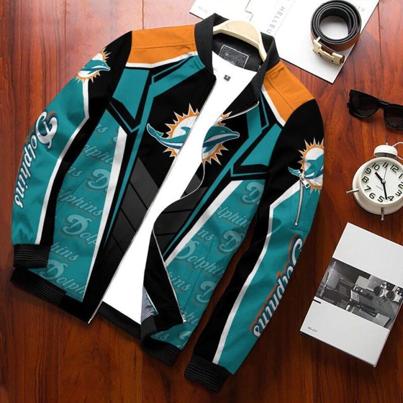 Miami Dolphins Bomber Jacket 558 Sport Hot Trending Hot Choice Design Beautiful BJ02212