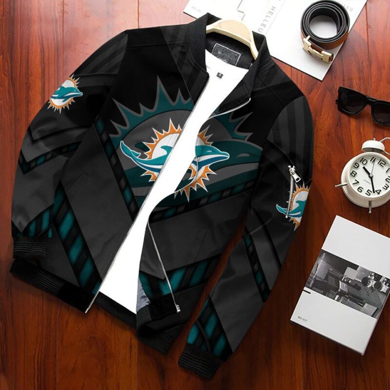 Miami Dolphins Bomber Jacket 573 Hkt0906 Sport Hot Trending Hot Choice Design Beautiful BJ01736