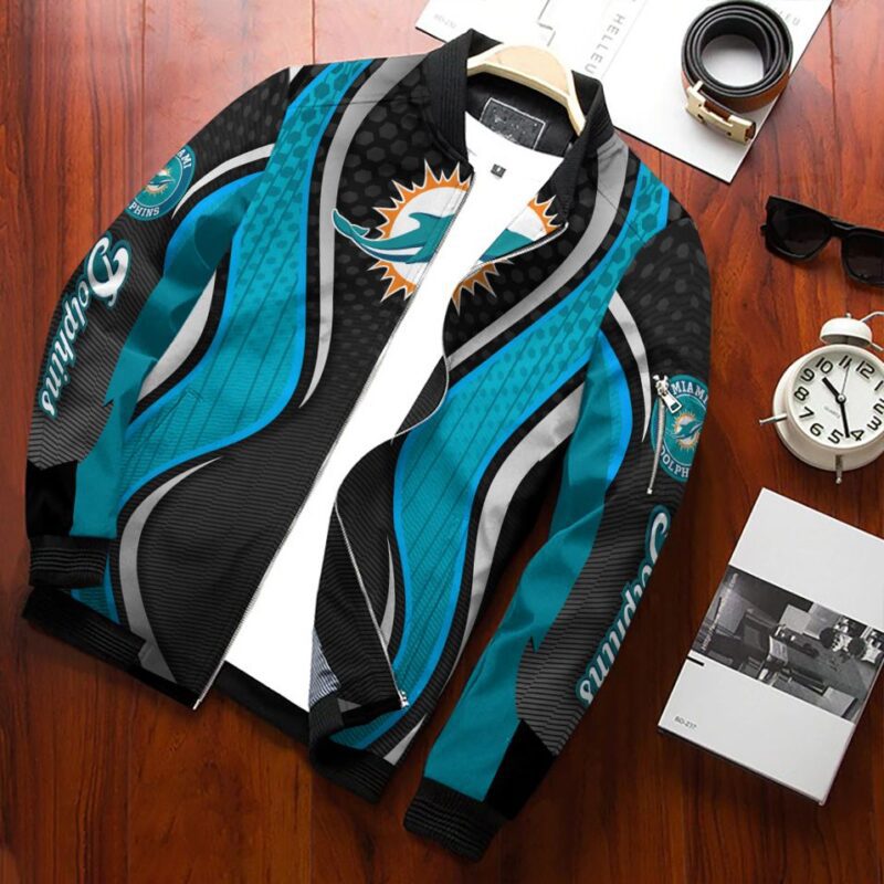 Miami Dolphins Bomber Jacket 670 Sport Hot Trending Hot Choice Design Beautiful BJ01506