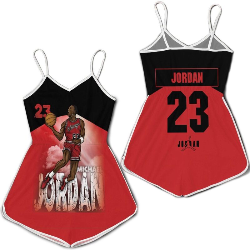 Michael jordan 23 chicago bull legend of nba Romper RJ04029