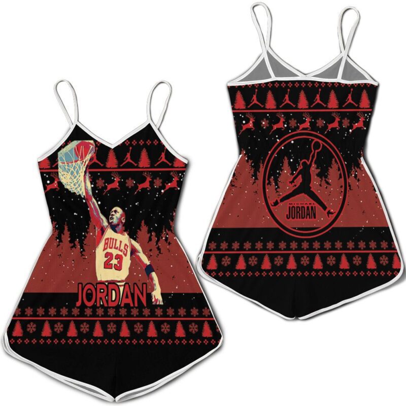 Michael jordan jump shot christmas decor Romper RJ04013