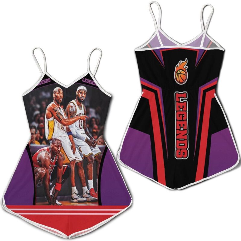 Michael jordan kobe bryant lebron james nba legend Romper RJ03909