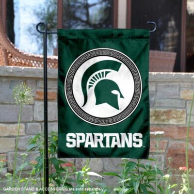 Michigan State Spartans Double Sided Shield Logo Garden Flag GF00971