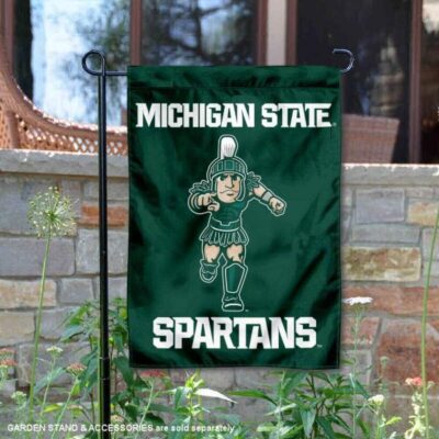 Michigan State Spartans Running Sparty Garden Flag GF00500
