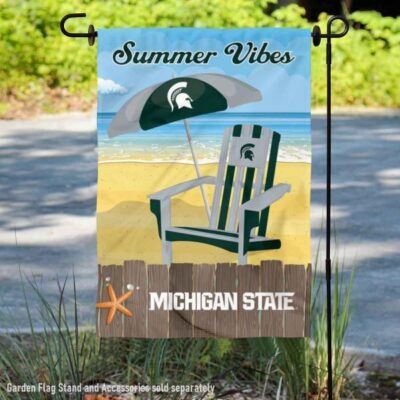 Michigan State Spartans Summer Vibes Decorative Garden Flag GF01823