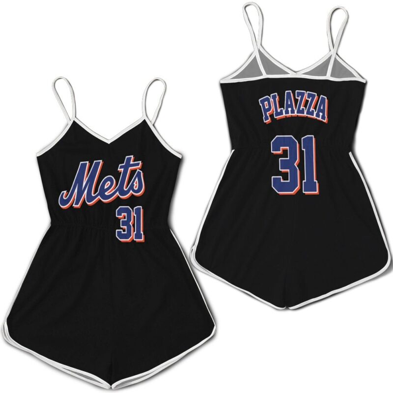 Mike Piazza New York Mets Black 2019 Jersey Inspired Style Romper RJ04940