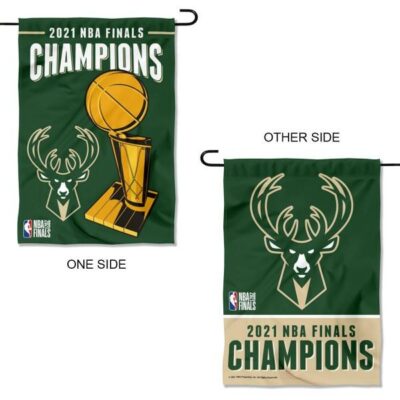 Milwaukee Bucks NBA 2021 Champions Garden and Yard Flag GF00942