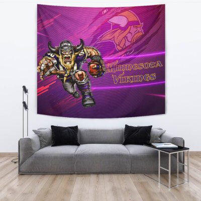 Minnesota Vikings American Football Team Tapestry Giant Viking Holding Rugby Running Pink Purple Tapestry Wall Hanging 3 Minnesota Vikings American Football Team Tapestry Giant Viking Holding Rugby Running Pink Purple Tapestry Wall Hanging 3