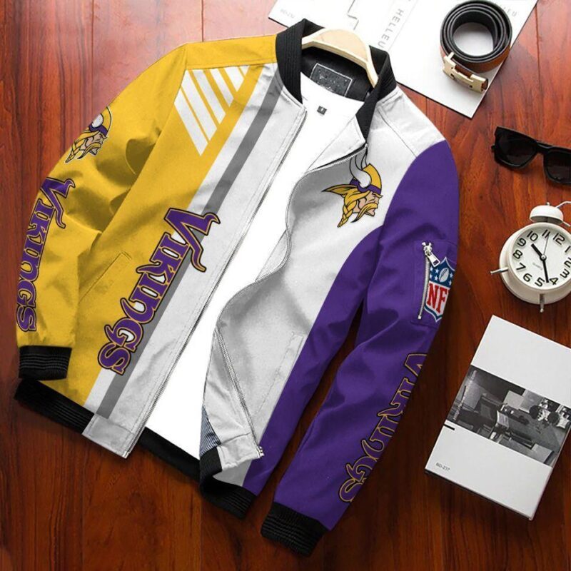 Minnesota Vikings Bomber Jacket 110 Sport Hot Trending Hot Choice Design Beautiful BJ01731