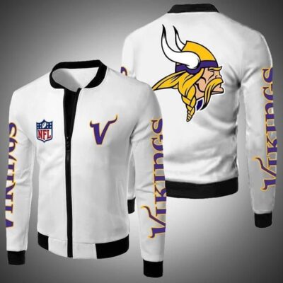 Minnesota Vikings Nfl Bomber Jacket 3d Tshirt Hoodie Up To 5xl 3D Hoodie Sweater Tshirt BJ01121