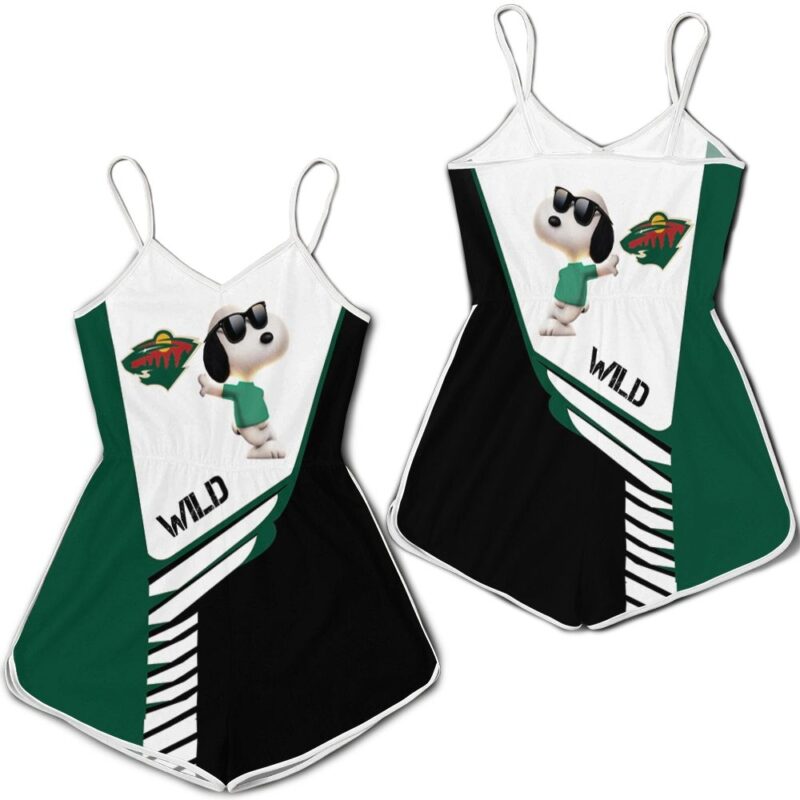 Minnesota Wild Snoopy For Fans 3D Romper RJ03231