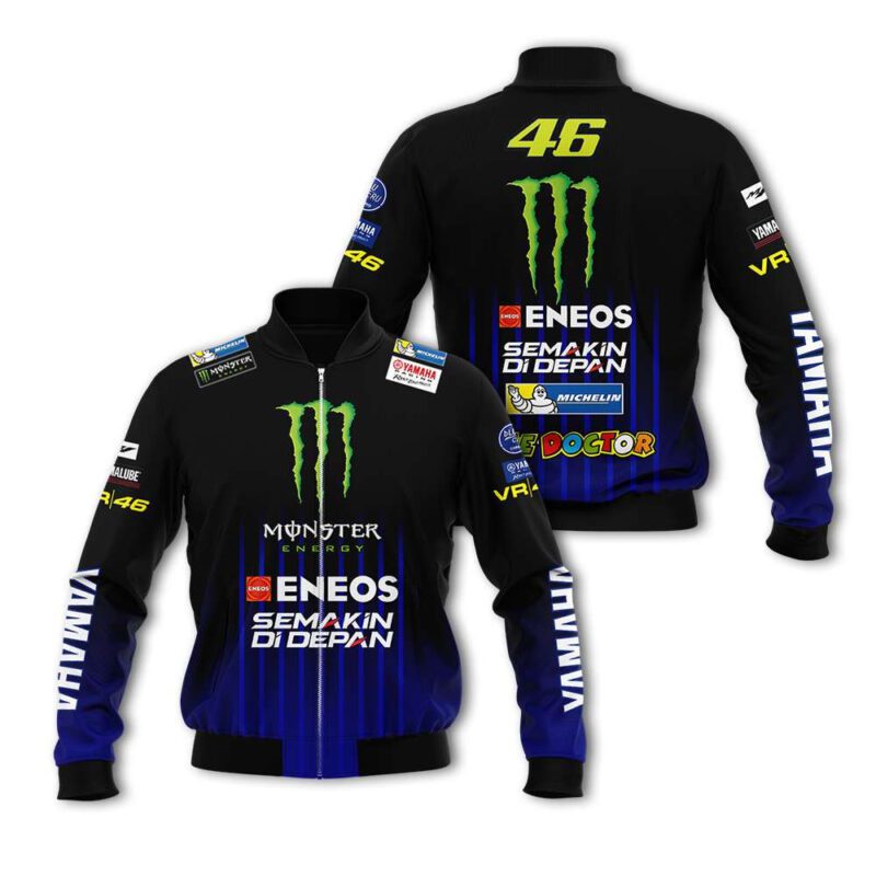 Monster Energy Eneos Semakin Di Depan 46 Auto Racing Team Costume For Monster Energy Fans Bomber Jacket BJ03853